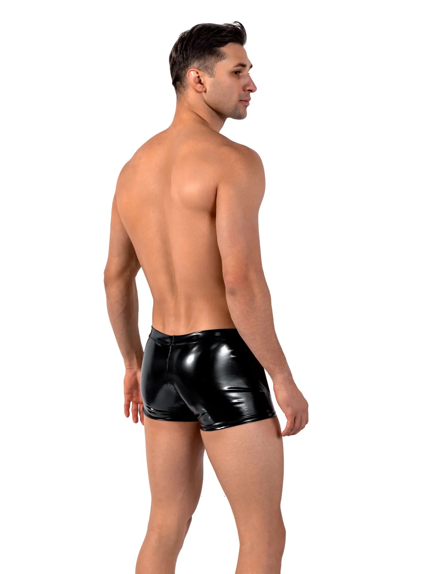 Black Boxer Men Sheer & Wetlook
